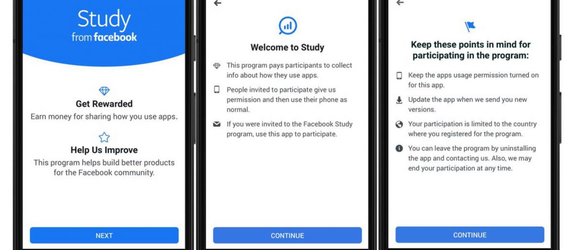 Facebook te pagará por compartir tus datos de uso personales