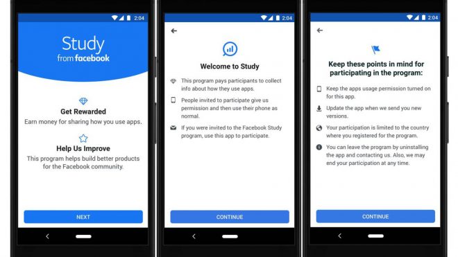 Facebook te pagará por compartir tus datos de uso personales